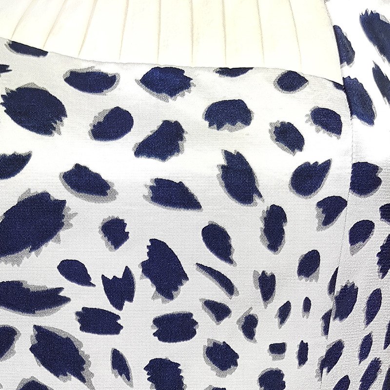 Sukienka FSU915 EKRI + GRANATOWY