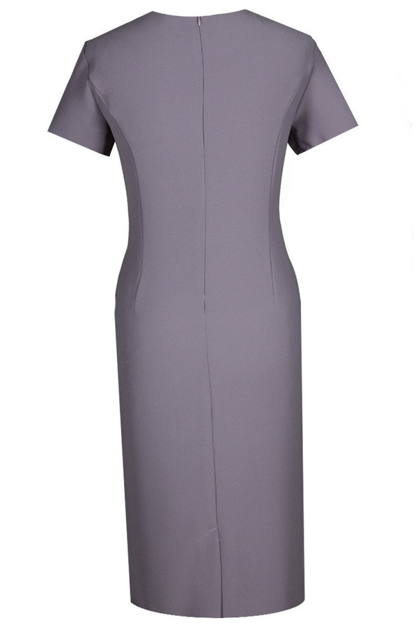 Sukienka FSU273 BEŻOWO RÓŻOWY CZERWONY CIEMNY