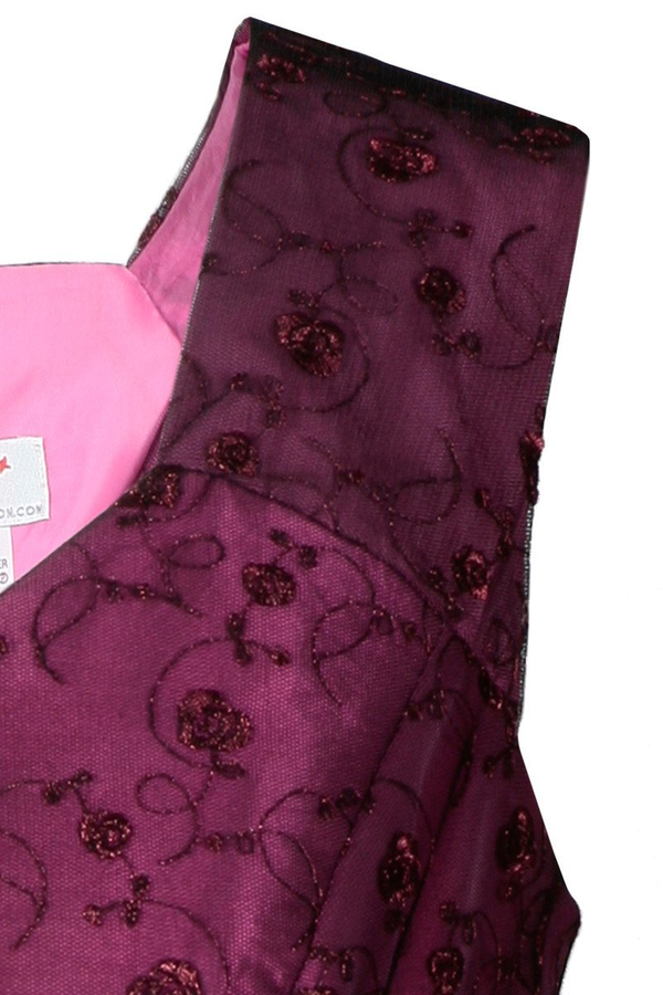 Sukienka FSU161 AMARANTOWY ŚREDNI