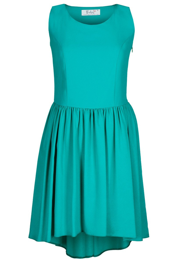 Sukienka FSU371 TURKUSOWY CIEMNY