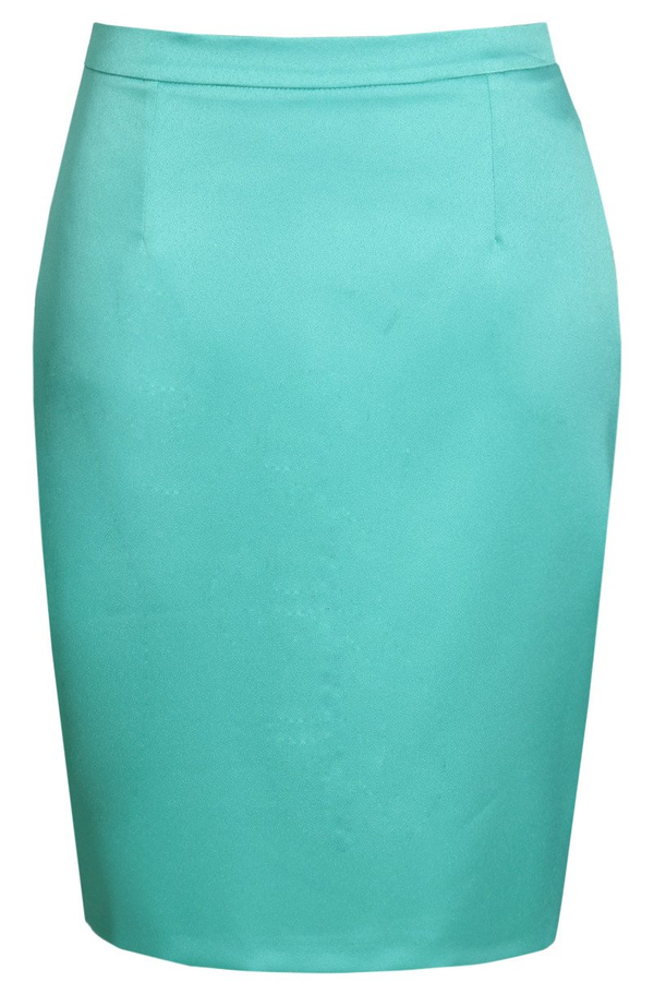 Spódnica FSP641 TURKUSOWY ŚREDNI