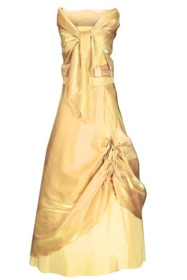 Sukienka FSU034 ZŁOTY