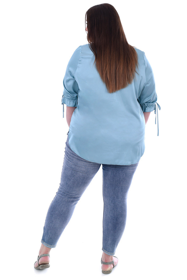 Bluzka FBZ1034 SELEDYNOWY gładki